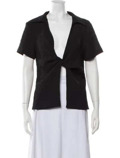 Pre-owned Third Form Short Sleeve Top In Black