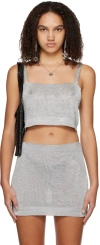 Third Form Silver Heavy Metal Tank Top In Silver
