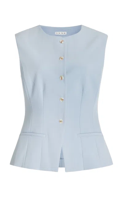 Third Form Skyline Tailored Suiting Top In Blue