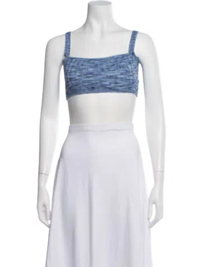 Pre-owned Third Form Square Neckline Sleeveless Sports Bra In White