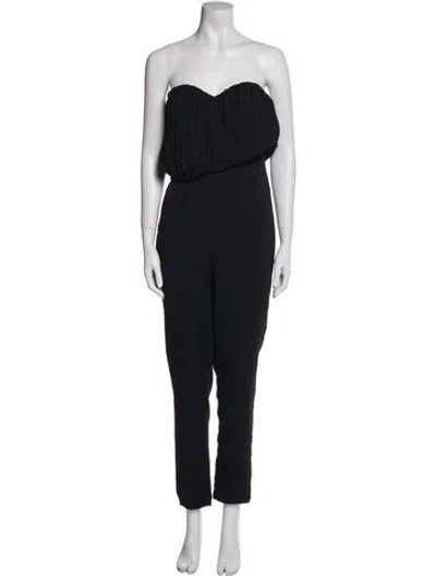 Pre-owned Third Form Strapless Jumpsuit In Black