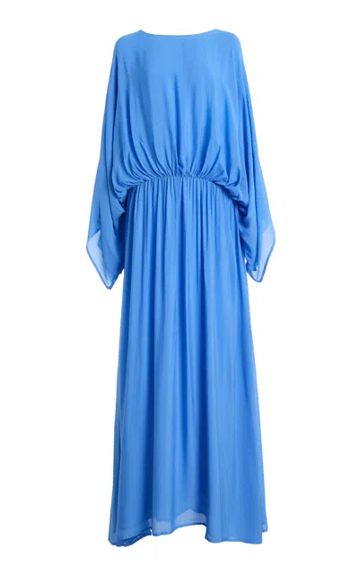 Third Form Suspension Georgette Maxi Dress In Blue
