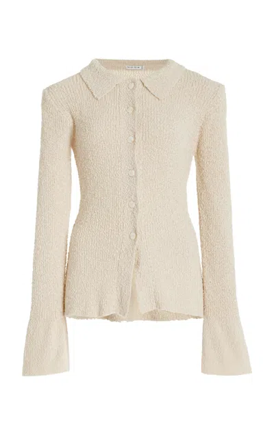 Third Form Unbound Boucle-knit Shirt In Ivory