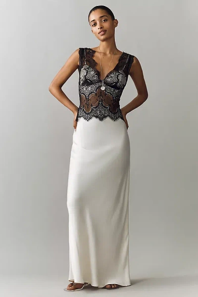 Third Form Visions Lace Midi Dress In Multi