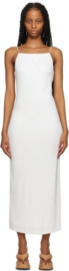 Third Form White Mode Midi Dress In Off White