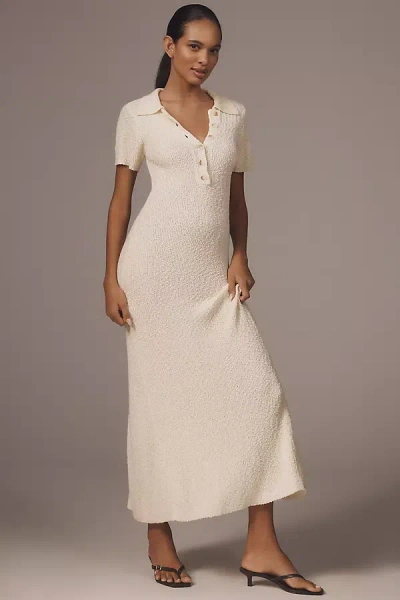 Third Form Wistful V-neck Midi Dress In White