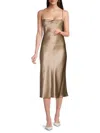 Third Form Women's Crinkled Midi Dress In Driftwood
