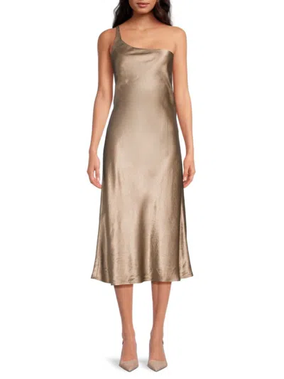 Third Form Women's Crush One Shoulder Midi Dress In Driftwood