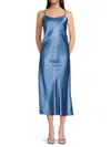 Third Form Crush Bias Maxi Slip Dress In Aegean