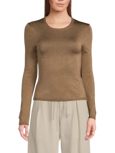 Third Form Women's Glimmer Knit Top In Mocha