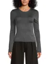 Third Form Women's Glitter Fitted Top In Slate