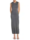 Third Form Women's Glitter Sheath Maxi Dress In Slate