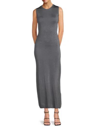 Third Form Women's Glitter Sheath Maxi Dress In Slate
