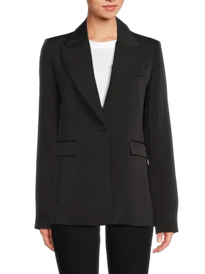 Third Form Women's Peak Lapel Blazer In Black