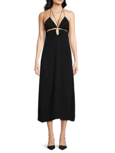 Third Form Women's Ring Out Midi Strappy Dress In Black