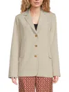Third Form Women's Solid Oversized Blazer In Pumice