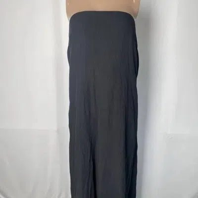 Third Form Women's Strapless Gauze Textured Maxi Dress In Black In Burgundy