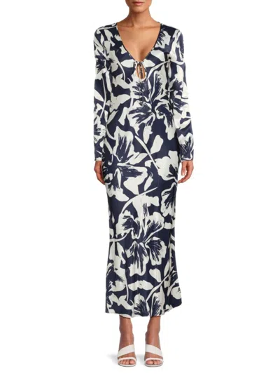 Third Form Women's Untamed Floral Maxi Dress In Blue