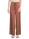 Third Form Women's Voyage Print Relaxed Fit Pants In Brown Multi