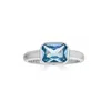 Third Tone Women's Blue / Silver Something Blue Ring Aquamarine
