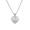 Third Tone Women's Cherry Heart Necklace In Silver