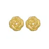 Third Tone Women's Knot Earrings In Gold