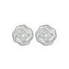 Third Tone Women's Knot Earrings In Silver