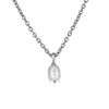 Third Tone Women's Pearl Pendant Necklace In Silver