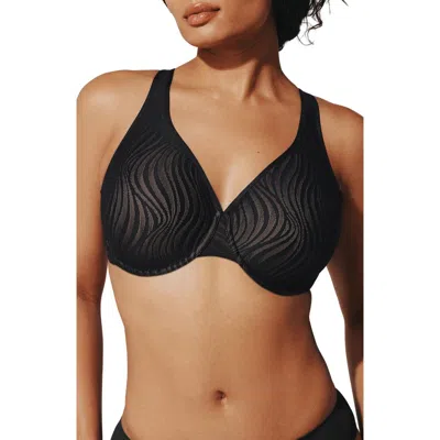 Thirdlove 24/7® Classic Underwire Unlined Lace Minimizer Bra In Black