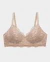Thirdlove All Day Lace Wireless Memory Foam Bra In Medium Beige