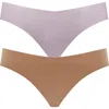 Thirdlove Assorted 2-pack Zero Edge™ Invisible Thongs In Orange