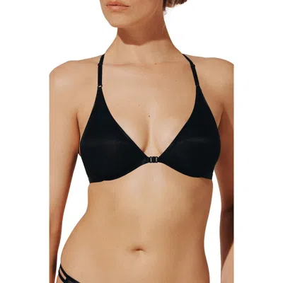 Thirdlove Bare Underwire Front Clasp Mesh Spacer Bra In Black
