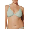 Thirdlove Bare Underwire Front Clasp Mesh Spacer Bra In Green