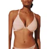Thirdlove Bare Underwire Front Clasp Mesh Spacer Bra In Pink