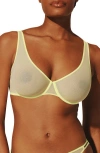 Thirdlove Bare Underwire Mesh Bra In Yellow