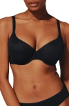Thirdlove Comfortstretch Underwire Back Smoothing T-shirt Bra In Black