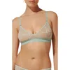 Thirdlove Feather Lace Triangle Bralette In Blue