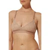 Thirdlove Feather Lace Triangle Bralette In Brown
