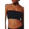 Thirdlove Seamless Cloud Cotton Wireless Bandeau Bra In Black