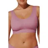 Thirdlove Smoothing Scoop Wireless Bralette In Pink