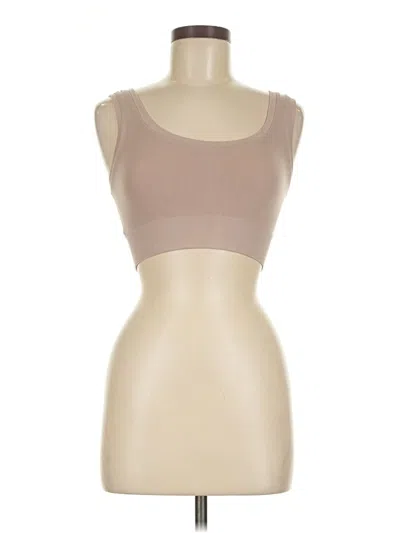 Pre-owned Thirdlove Tube Top Tan Strapless Neckline Tops In Brown