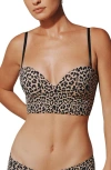Thirdlove Zero Edge™ Strapless Underwire Bustier Bra In Animal Print