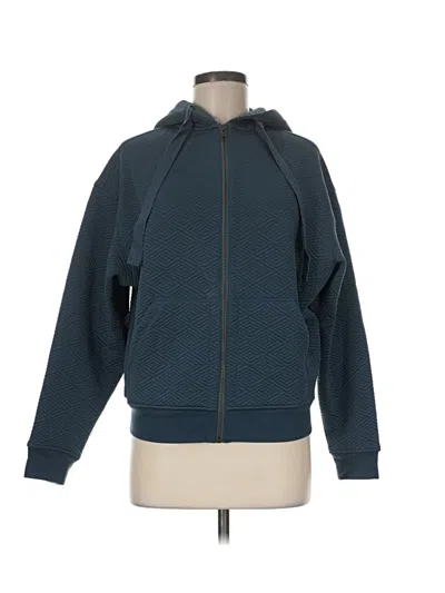 Pre-owned Thirdlove Zip Up Hoodie In Teal