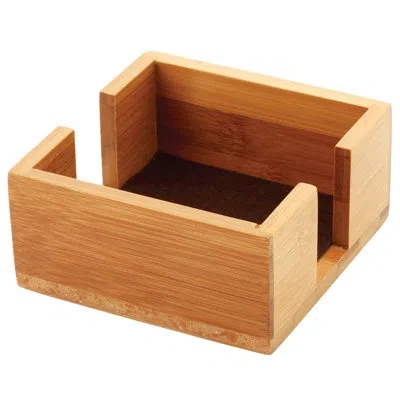Thirstystone Impressions Square Bamboo Coaster Holder In Tan