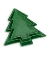 Thirstystone Nested Christmas Tree Stoneware Serve Plates, Set Of 3 In Multi