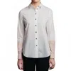Thirteen Seven Hand Dipped Shirt In Paper White/dusty Blush In White