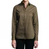 Thirteen Seven Trapezoid Pullover In Matte Olive In Multi