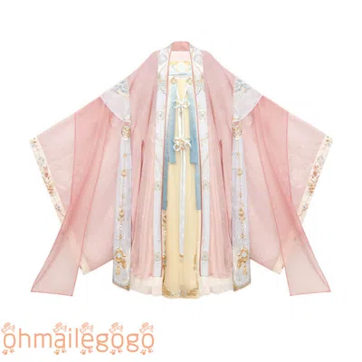 Pre-owned Thirteen Yu Hanfu Women's Dress Ancient Costume Skirt Coat Ribbon Original Dress In Skirt+coat+ribbon