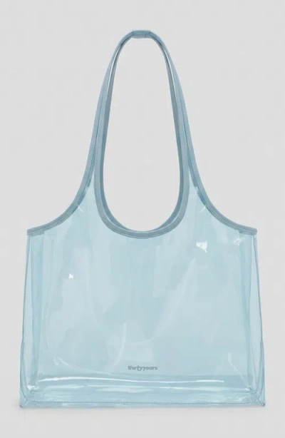Thirty Years Jelly Clear Tote In Blue