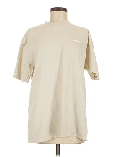 Pre-owned Thirty Years Short Sleeve Turtleneck In Tan